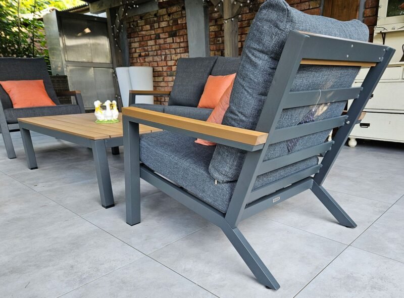 MATEO Aluminiowe Meble Ogrodowe Sofa Fotele