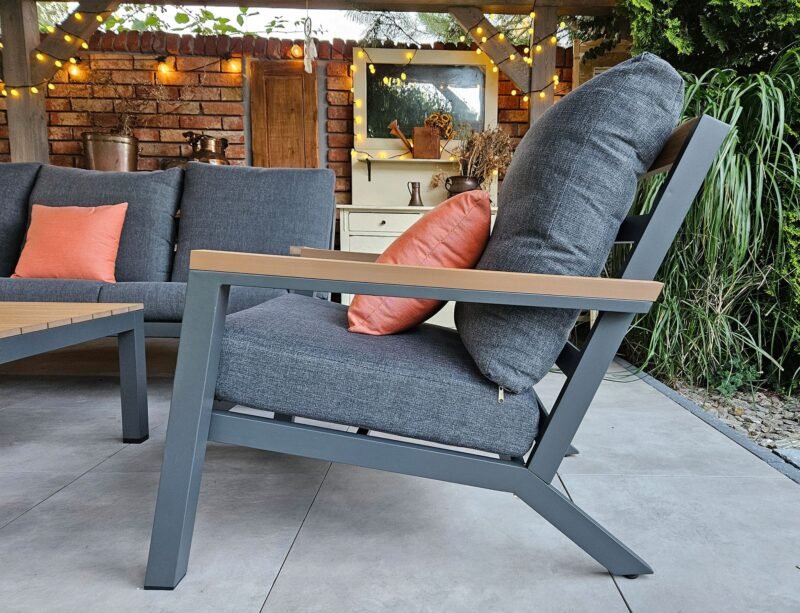 MATEO Aluminiowe Meble Ogrodowe Sofa Fotele