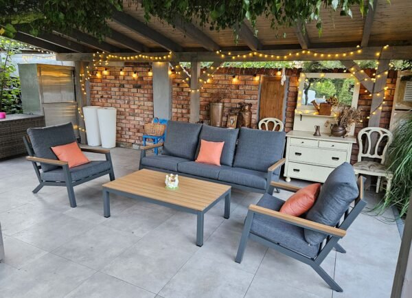 MATEO Aluminiowe Meble Ogrodowe Sofa Fotele
