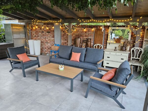 MATEO Aluminiowe Meble Ogrodowe Sofa Fotele