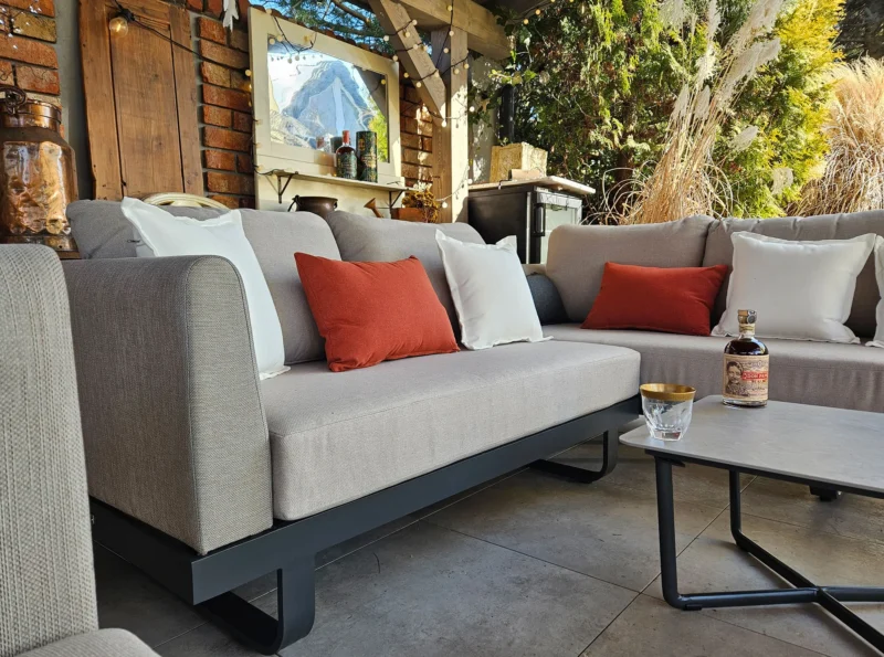 MILETO BIG Meble Ogrodowe Aluminiowe Narożnik
- JASNO-SZARY