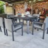 Zestaw Ogrodowy PAOLA Stół Fotele ALUMINIUM
- SZARY