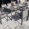 Zestaw Ogrodowy PAOLA Stół Fotele ALUMINIUM
- SZARY
