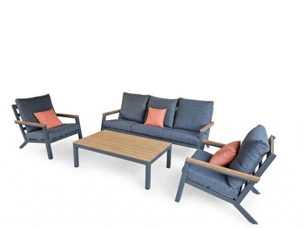 MATEO Aluminiowe Meble Ogrodowe Sofa Fotele