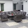 Ekskluzywny narożnik ogrodowy POSEJDON BIG z fotelami
- CIEMNY-BRAZOWY