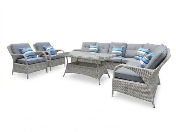 posejdon_big_jasny_szary Meble ogrodowe technorattan POSEJDON BIG narożnik - JASNY-SZARY