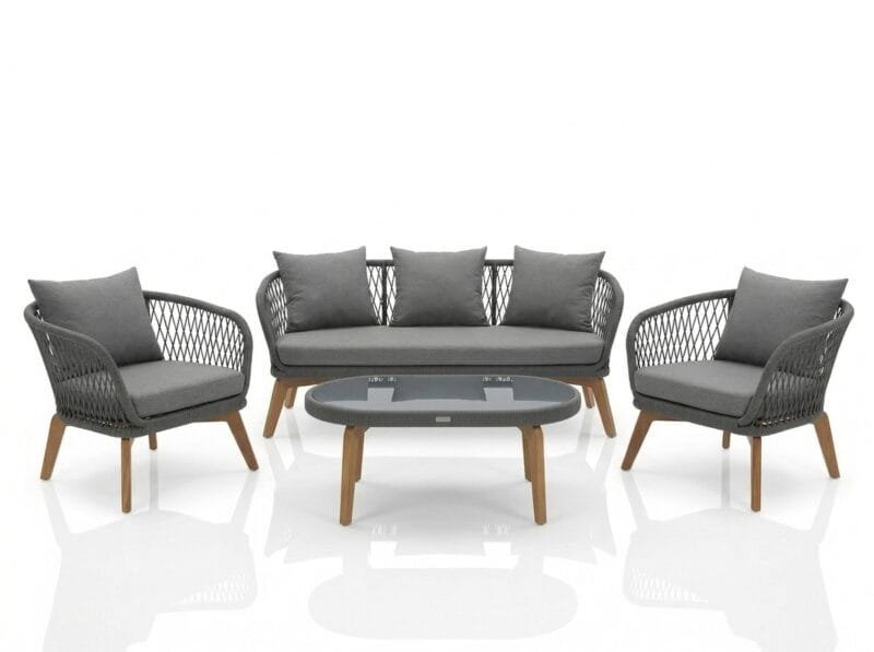 walnetino WALENTINO Zestaw Mebli Ogrodowych Sofa Fotele