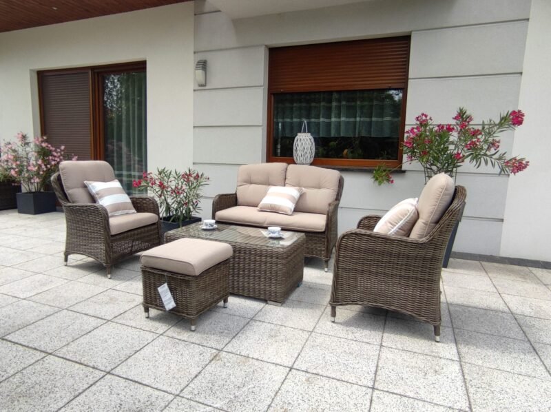 ARES-4.jpg Zestaw mebli ogrodowych technorattan ARES na taras lub balkon - BRĄZOWY