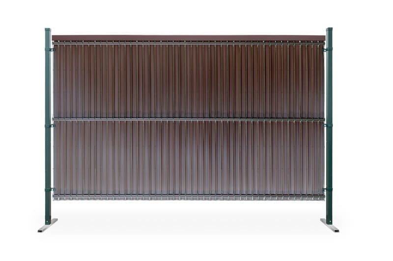 Listwy pionowe do paneli ogrodzeniowych - 123cm x 250cm - BRĄZOWY (62-80mm) 2 8e0eb3f70929b7c8bda91dcc3e56e326