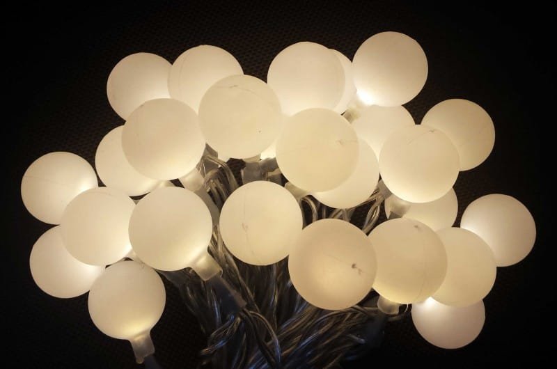 Lampki ogrodowe girlandy ogrodowe 20 metrów zewnętrzne 200 LED Światło stałe - Ciepły Biały 16 82c5aa69867802a6d3f87ae579ca6922