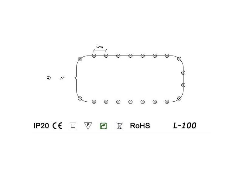 Lampki choinkowe łańcuch choinkowy 5 metrów wewnętrzne 100 LED Światło stałe - Żółty 3 02ba47ed11de59b4ddfcd54d14ba8fad