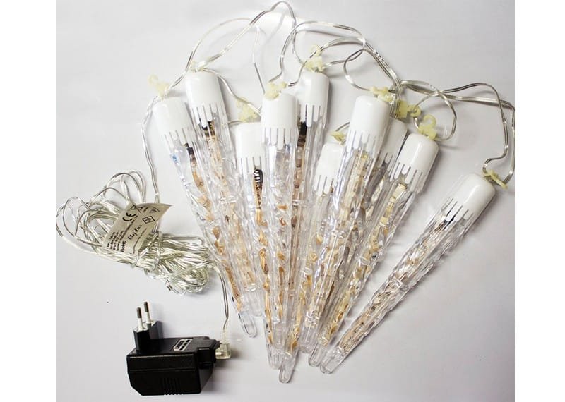 Sople LED deszcz metorytów 2m wewnętrzne 80 LED Światło stałe - Niebieski 11 cdcccb51f038c95cb0b71db2980524d7