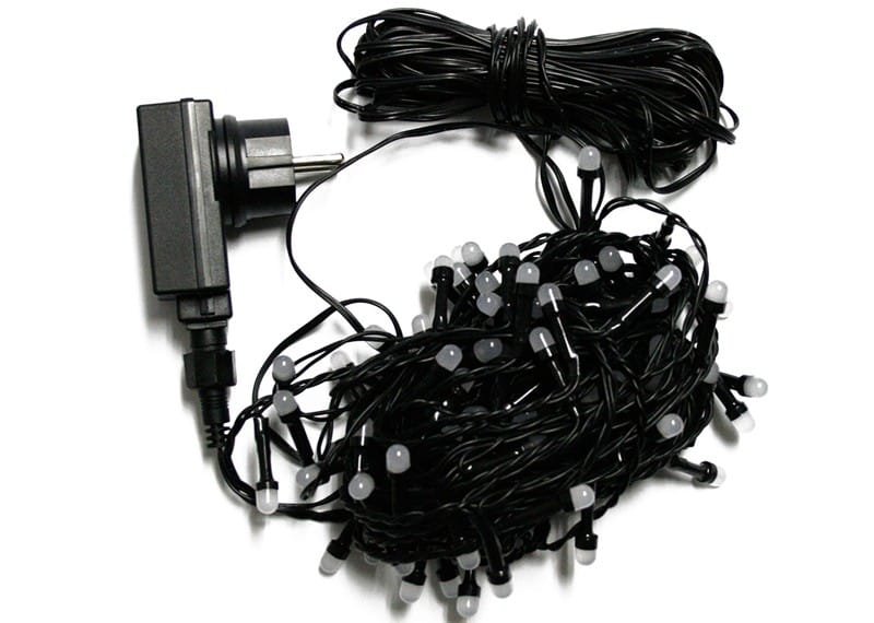 Lampki perełki lampki choinkowe 10m zewnętrzne 100 LED Światło stałe - Ciepły Biały 11 42b10636803c76ecd744b0142a28b68a