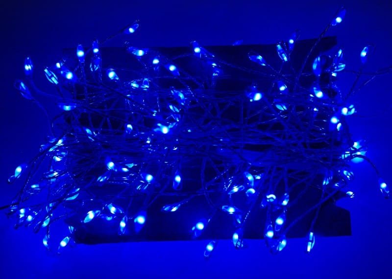 Girlandy świetlne oświetlenie świąteczne 5 metrów zewnętrzne 200 LED Światło stałe - Niebieski 11 230093e2f49a4d73db90b7c89c8a6fc4