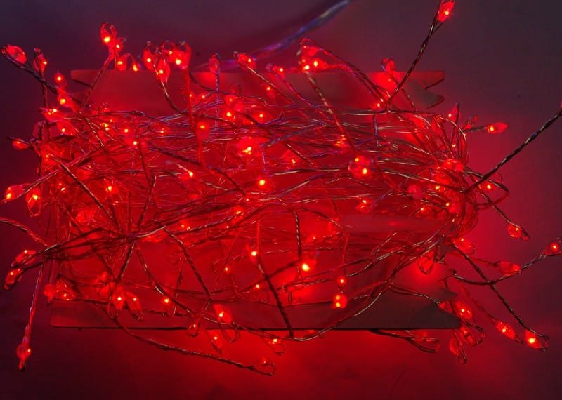 Girlandy świetlne oświetlenie świąteczne 5 metrów zewnętrzne 200 LED Światło stałe - Czerwony 11 9b7120b25587be702a3397dfc2888c4c