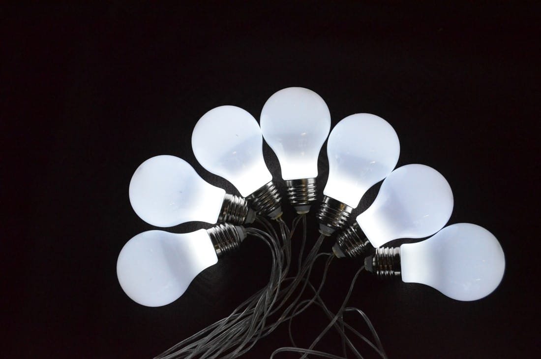 Lampki ogrodowe girlandy ogrodowe 6,65 zewnętrzne 20 LED Światło stałe - Zimny Biały 11 f6c23f24ea63ad2eb74fcd292853e617