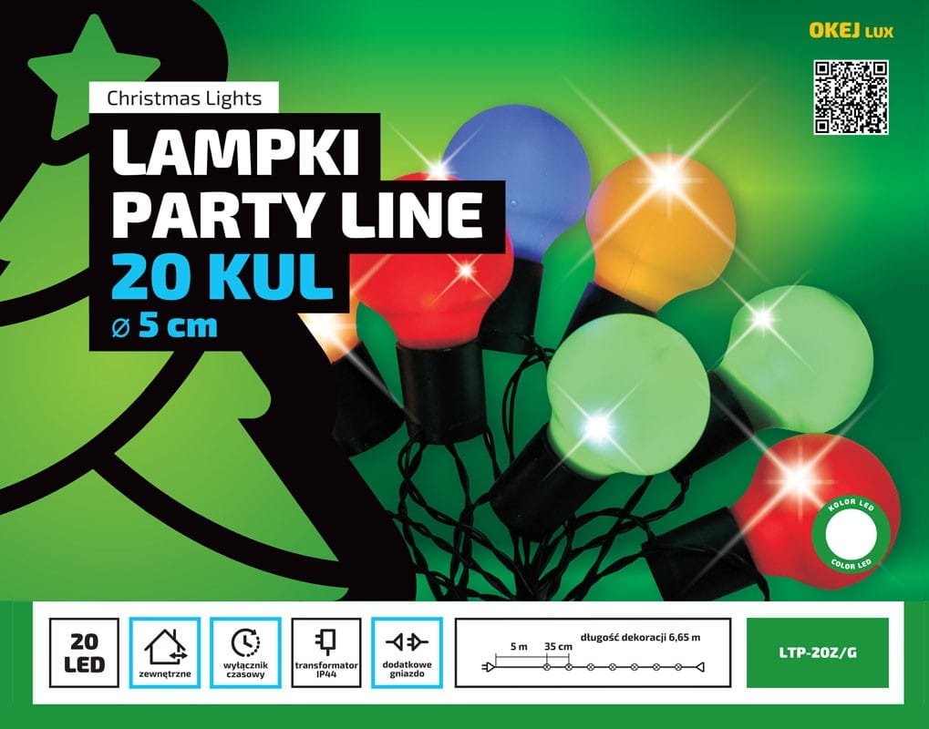 Lampki ogrodowe girlandy ogrodowe 6,65 zewnętrzne 20 LED Światło stałe - Zimny Biały 2 7e65067a842c1758f016e072b45a06e5