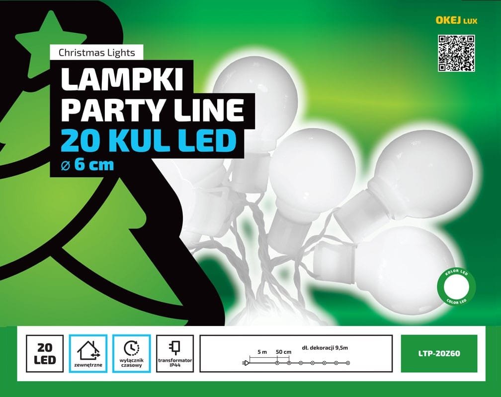 Lampki ogrodowe girlandy ogrodowe 10 metrów zewnętrzne 20 LED Światło stałe - Multikolor 2 704d19f1e1dfa218af8b50124dacf1c0