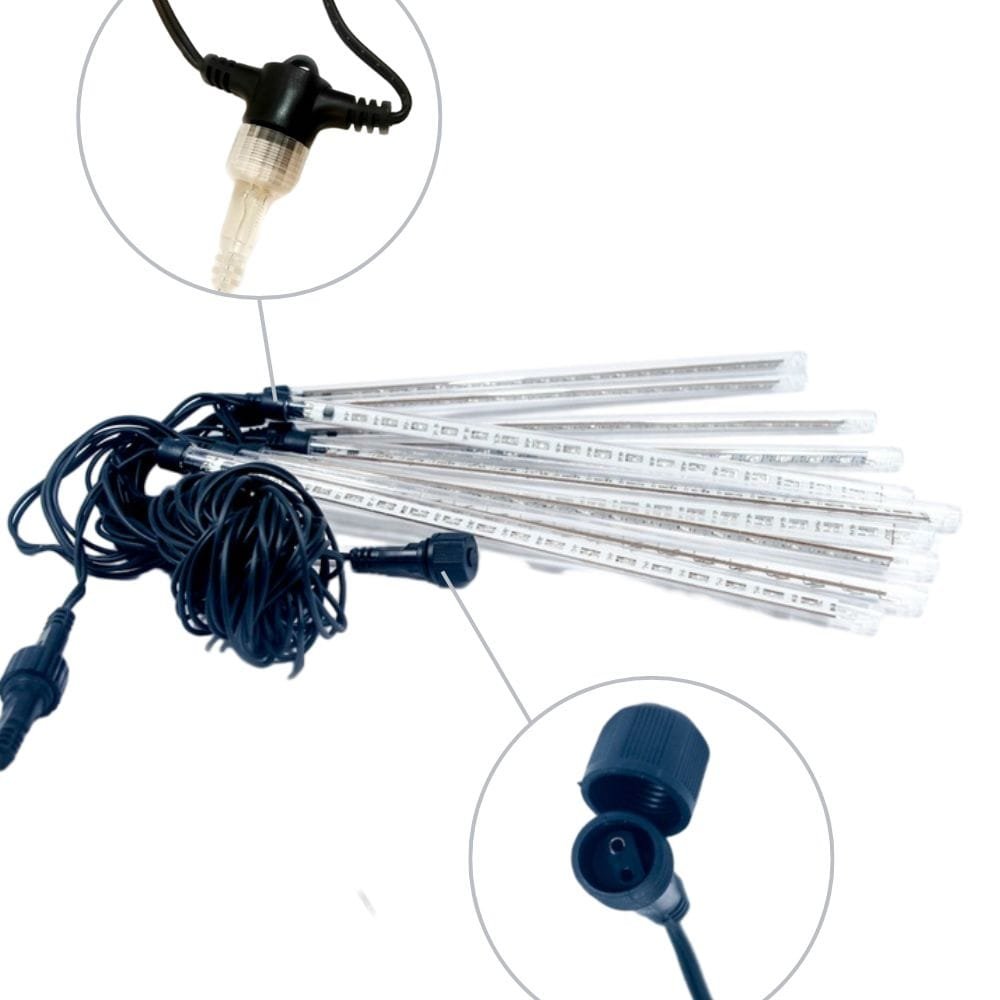 Sople LED deszcz metorytów 2m wewnętrzne 80 LED Światło stałe - Niebieski 5 8835afab6abf0df382ce528f31e5b2a6