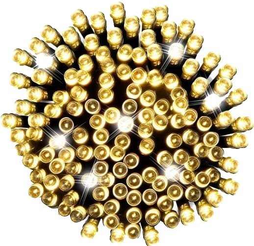 Lampki choinkowe łańcuch led 5m zewnętrzne 100 LED z gniazdem - Flash - Ciepły Biały 11 bb6bb96fb98ff2fc34b0e35394d9a49b