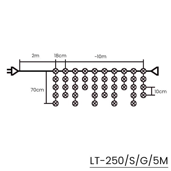 Sople led oświetlenie świąteczne 10m zewnętrzne 250 LED z gniazdem - Flash - Zimny Biały 3 7673121dc8ea72b8cdc977f581218bcc
