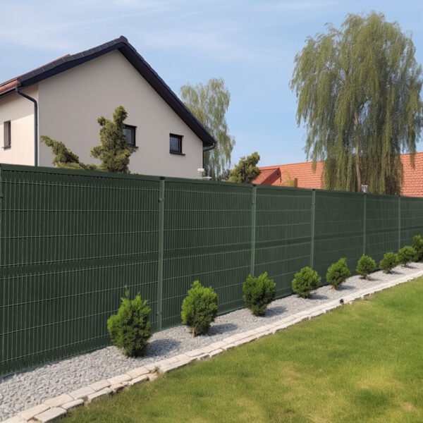 pol_pl_Listwy-ogrodzeniowe-pionowe-szerokie173-X-250-RD12-zielona-145019_2 Listwy pionowe do paneli ogrodzeniowych w kolorze zielonym – estetyczne i trwałe rozwiązanie do paneli 2D i 3D