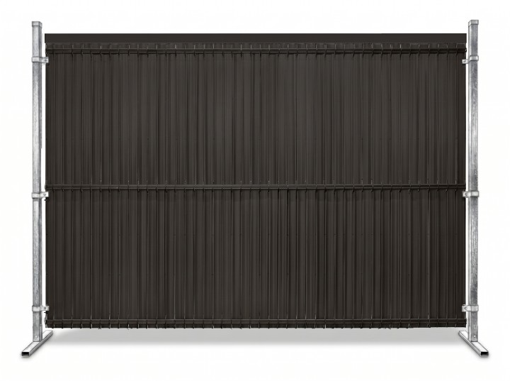 Listwy pionowe do paneli ogrodzeniowych - 133cm x 250cm - CIEMNOBRĄZOWY (44-62mm) 5 77efc5e31d2958bbf2567f6033342bbe