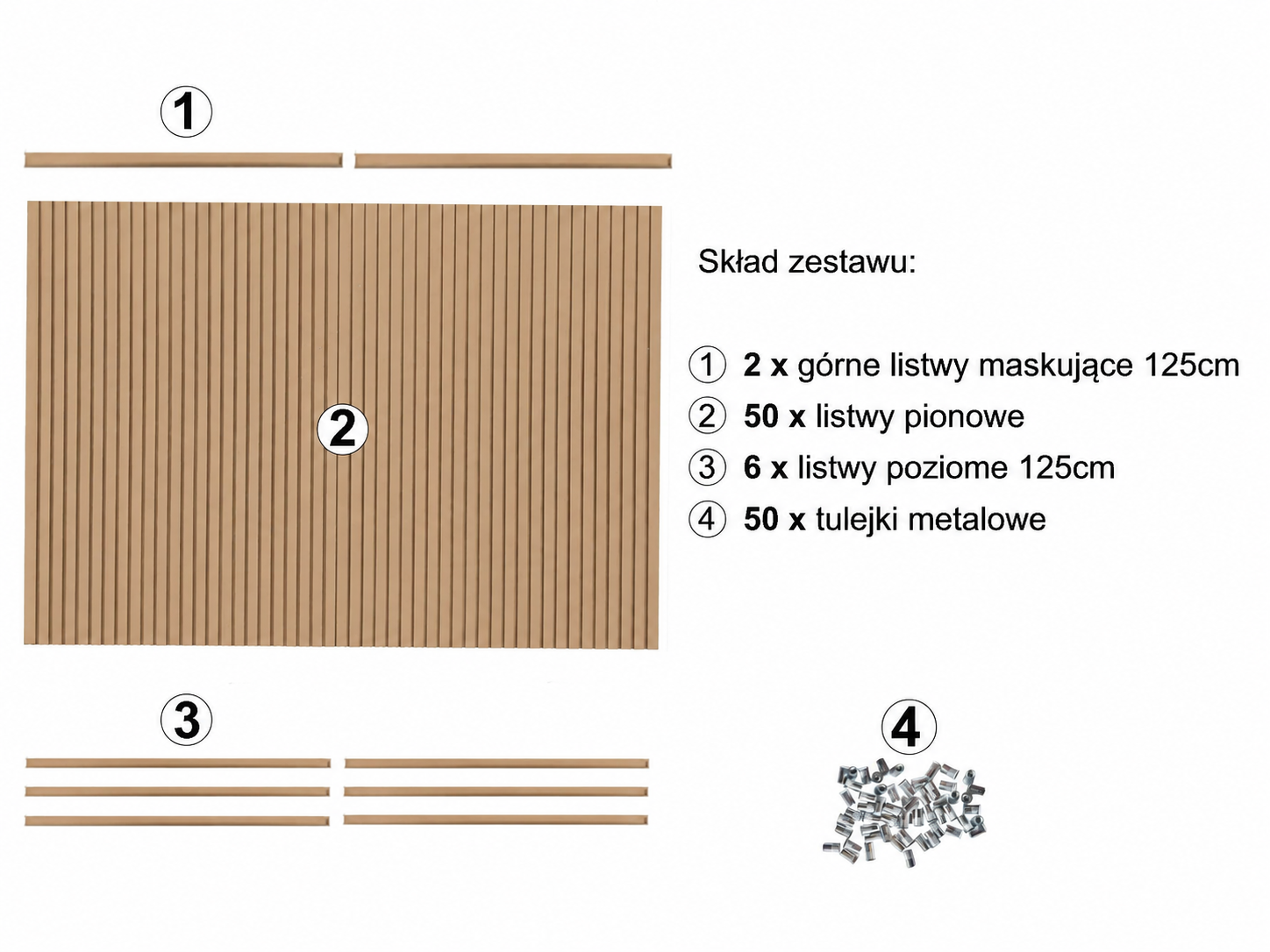 Listwy pionowe do paneli ogrodzeniowych - 133cm x 250cm - SŁOMKOWY (44-62mm) 4 1ed3c987f61af44cf1cdd560a362fb25